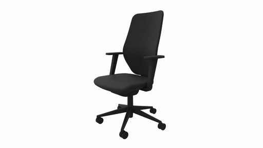 Aria Designer Office Chair 24HR & POSTURE VEPA Black 