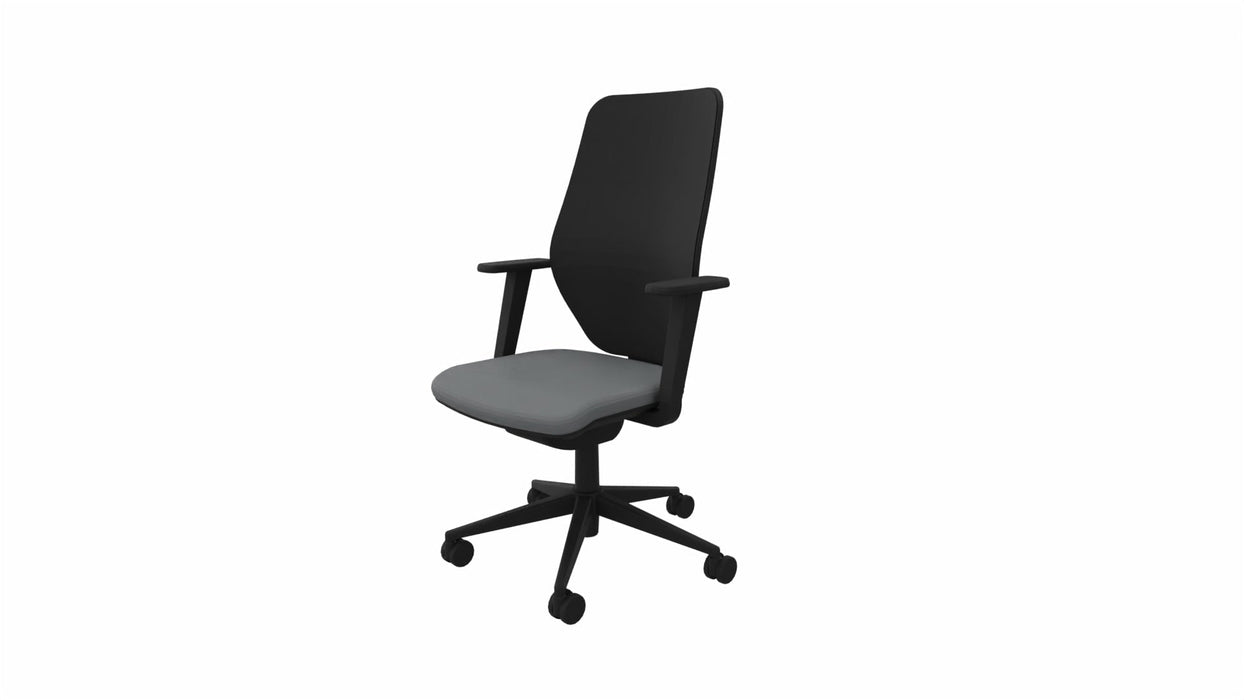 Aria Designer Office Chair 24HR & POSTURE VEPA Grey 