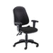 Calypso Ergonomic Office Chair OPERATOR TC Group Black Height Adjustable Arms Self Assembly (Next Day)