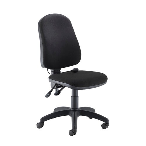 Calypso Ergonomic Office Chair OPERATOR TC Group Black No Arms Self Assembly (Next Day)