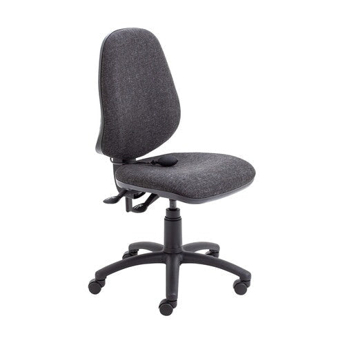 Calypso Ergonomic Office Chair OPERATOR TC Group Charcoal No Arms Self Assembly (Next Day)