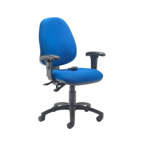 Calypso Ergonomic Office Chair OPERATOR TC Group Royal Blue Height Adjustable Arms Self Assembly (Next Day)