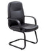 Canasta II Visitor Leather Chair EXECUTIVE TC Group Black - Faux Leather 