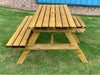 Cascade Rectangular Picnic Table With Wheelchair Access Picnic Tables Etimber 