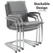 Essen Stackable Meeting Room Cantilever Chair Seating Dams 