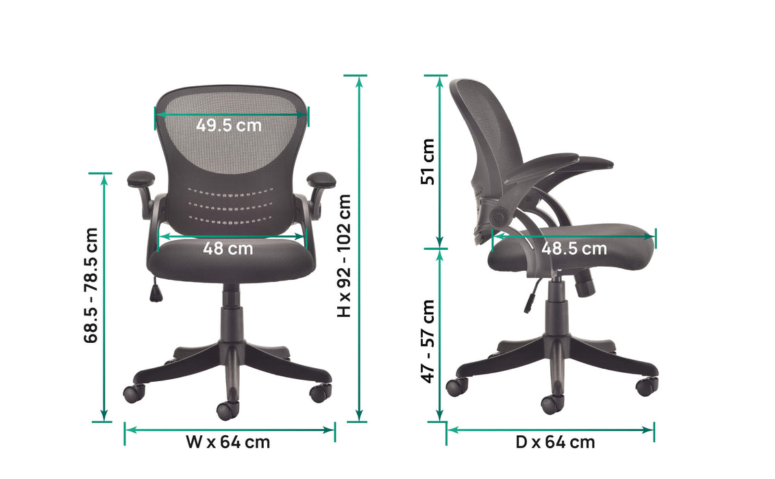 FusionFlex Mid Back Mesh Office Chair Mesh Office Chairs TC Group 