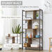 HOMCOM Industrial Bookcase Shelf BOOKCASES AOSOM 