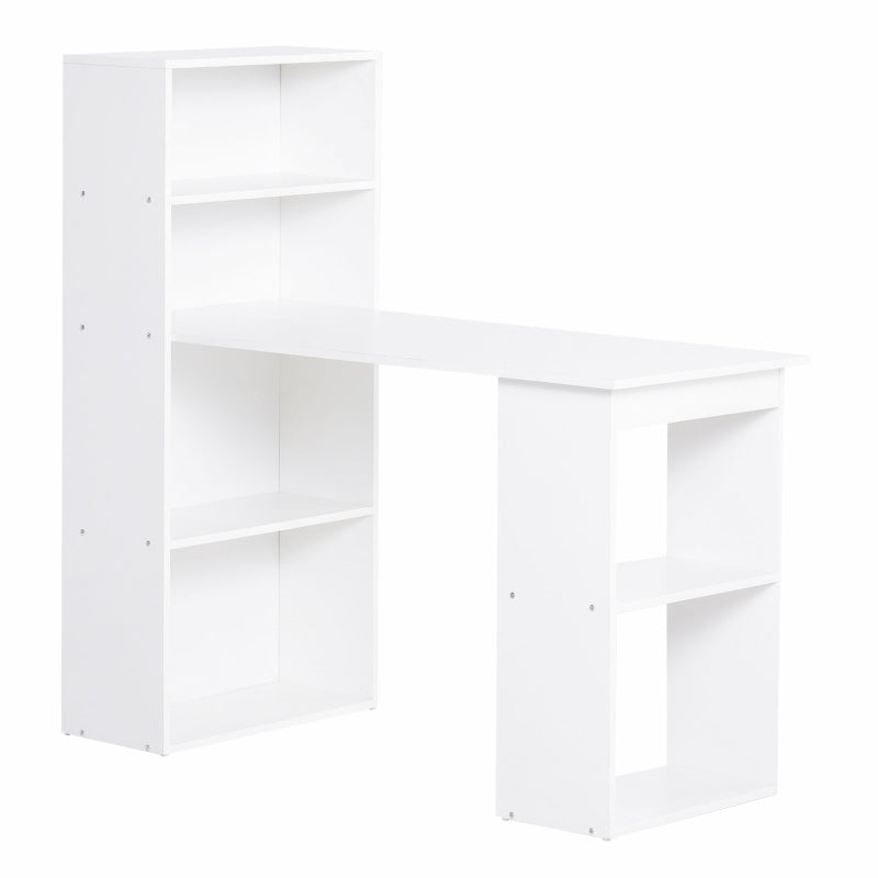 HOMCOM Study Desk Bookshelf Home Office Desk Office Supermarket