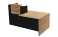 Large Reception Desk With Customer Counter Reception Desk Buronomic 2025mm Left Hand Black Timber