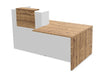 Large Reception Desk With Customer Counter Reception Desk Buronomic 2025mm Left Hand White Timber