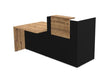 Large Reception Desk With Customer Counter Reception Desk Buronomic 2025mm Right Hand Black Timber