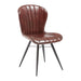 Lena Side Chair Café Furniture zaptrading Claret Red 