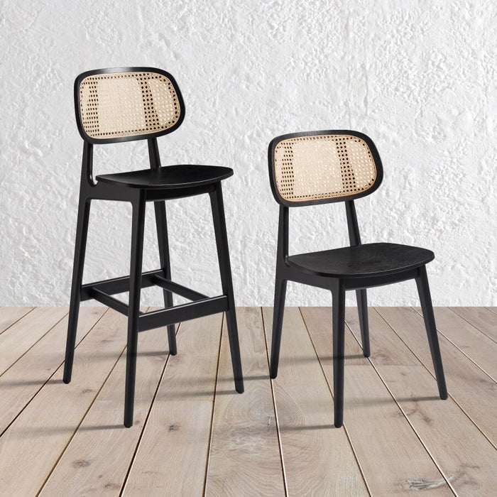 Relish Natural Cane Back Barstool Café Furniture zaptrading 