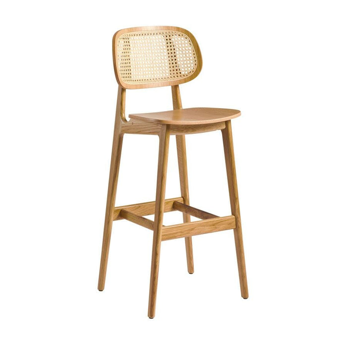 Relish Natural Cane Back Barstool Café Furniture zaptrading Natural Oak 