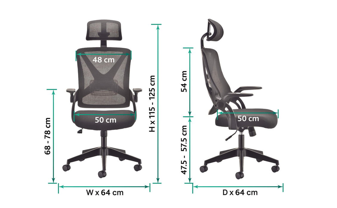 SitSmart High Back Mesh Office Chair Mesh Office Chairs TC Group 