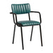 Tavo Stacking Arm Chair Café Furniture zaptrading Vintage Teal 