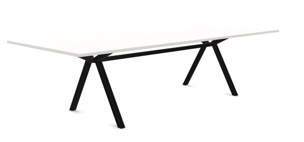 VPAX Boardroom Table WORKSTATIONS VEPA 2800mm x 1200mm White Black