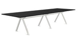 VPAX Boardroom Table WORKSTATIONS VEPA 3600mm x 1200mm Black White