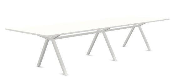 VPAX Boardroom Table WORKSTATIONS VEPA 3600mm x 1200mm White White