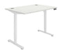 Workwise Sit Stand Desk Desks TC Group White White 1400mm x 800mm