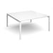 Adapt II Square Boardroom Table 1600mm x 1600mm BOARDROOM TABLES Dams White White 