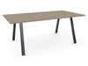 Albion A Frame Meeting Tables - Raw Finish Frame BENCH DESKS Workstories 2000mm x 800mm Raw Stone Grey