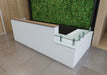 Allure Glass Shelf Desk Unit RECEPTION Imperial 