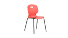 Arc Four Leg Chair 4 Leg TC Group 430mm Coral 