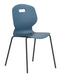 Arc Four Leg Chair 4 Leg TC Group 430mm Steel Blue 