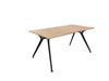 Arkitek Rectangular Office Desks - Black Frame Office Desks Actiu Chestnut None 1600mm x 800mm