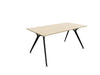 Arkitek Rectangular Office Desks - Black Frame Office Desks Actiu Light Oak None 1600mm x 800mm