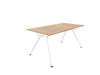 Arkitek Rectangular Office Desks - White Frame office desks Actiu Chestnut None 1600mm x 800mm