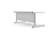 Ashford Cantilever Rectangular White Office Desk - 800mm Deep Office Desk Edit Office 