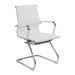 Aura Medium Back Visitors Chair EXECUTIVE CHAIRS Nautilus Designs White 