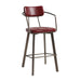 Auzet Barstool Seating zaptrading Vintage Red 