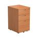 Beech 3 Drawer Under Desk Pedestal PEDESTALS TC Group Beech 