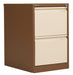 Bisley 2 Drawer Filing Cabinet Classic Steel Storage TC Group Coffee Cream 