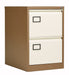 Bisley 2 Drawer Filing Cabinet Contract Steel Storage TC Group Coffee Cream 