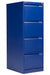 Bisley 4 Drawer Filing Cabinet Classic Steel Storage TC Group Blue 