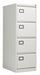 Bisley 4 Drawer Filing Cabinet Contract Steel Storage TC Group Goose Grey 