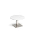 Brescia circular coffee table with flat square base 800mm x 800mm Tables Dams 