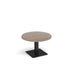 Brescia circular coffee table with flat square base 800mm x 800mm Tables Dams 