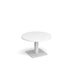 Brescia circular coffee table with flat square base 800mm x 800mm Tables Dams 