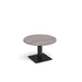 Brescia circular coffee table with flat square base 800mm x 800mm Tables Dams 