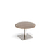 Brescia circular coffee table with flat square base 800mm x 800mm Tables Dams 