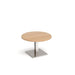 Brescia circular coffee table with flat square base 800mm x 800mm Tables Dams 