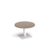 Brescia circular coffee table with flat square base 800mm x 800mm Tables Dams 