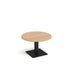 Brescia circular coffee table with flat square base 800mm x 800mm Tables Dams 