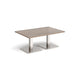 Brescia rectangular coffee table with flat square steel 1200mm x 800mm Tables Dams 