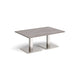 Brescia rectangular coffee table with flat square steel 1200mm x 800mm Tables Dams 